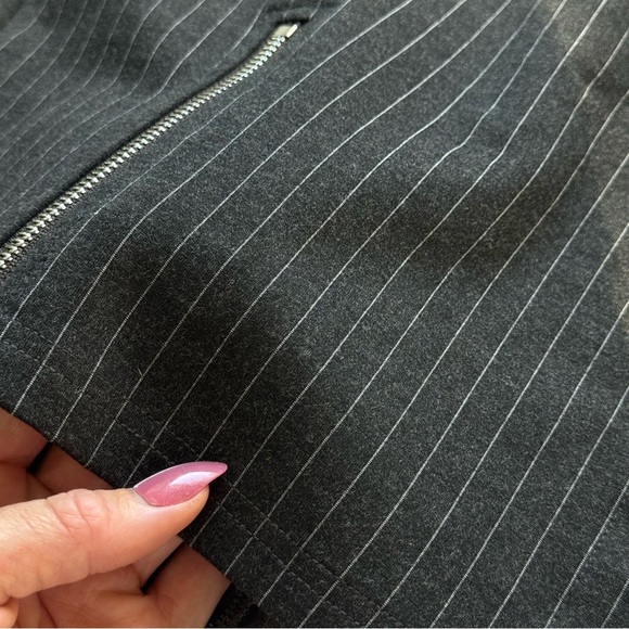 Revolve Danielle Guizio Pinstripe Mini Skirt - Picture 6 of 13